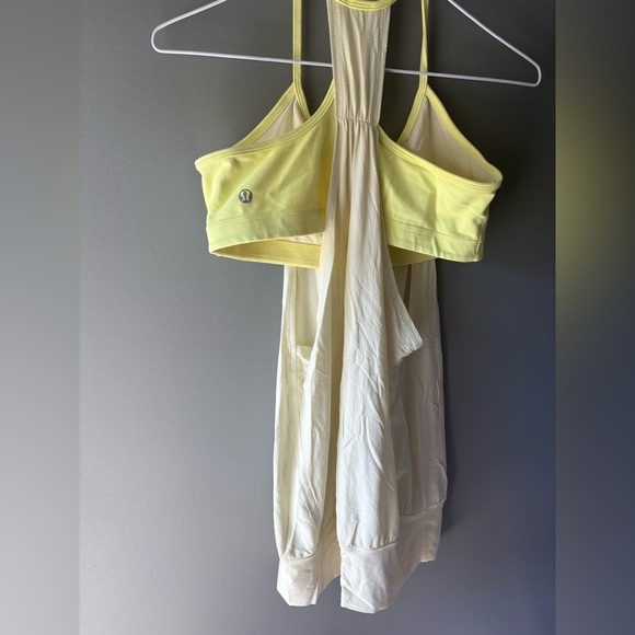 Lululemon Practice Freely Tank, size 8 dot, lemon yellow, active wear - Picture 4 of 4
